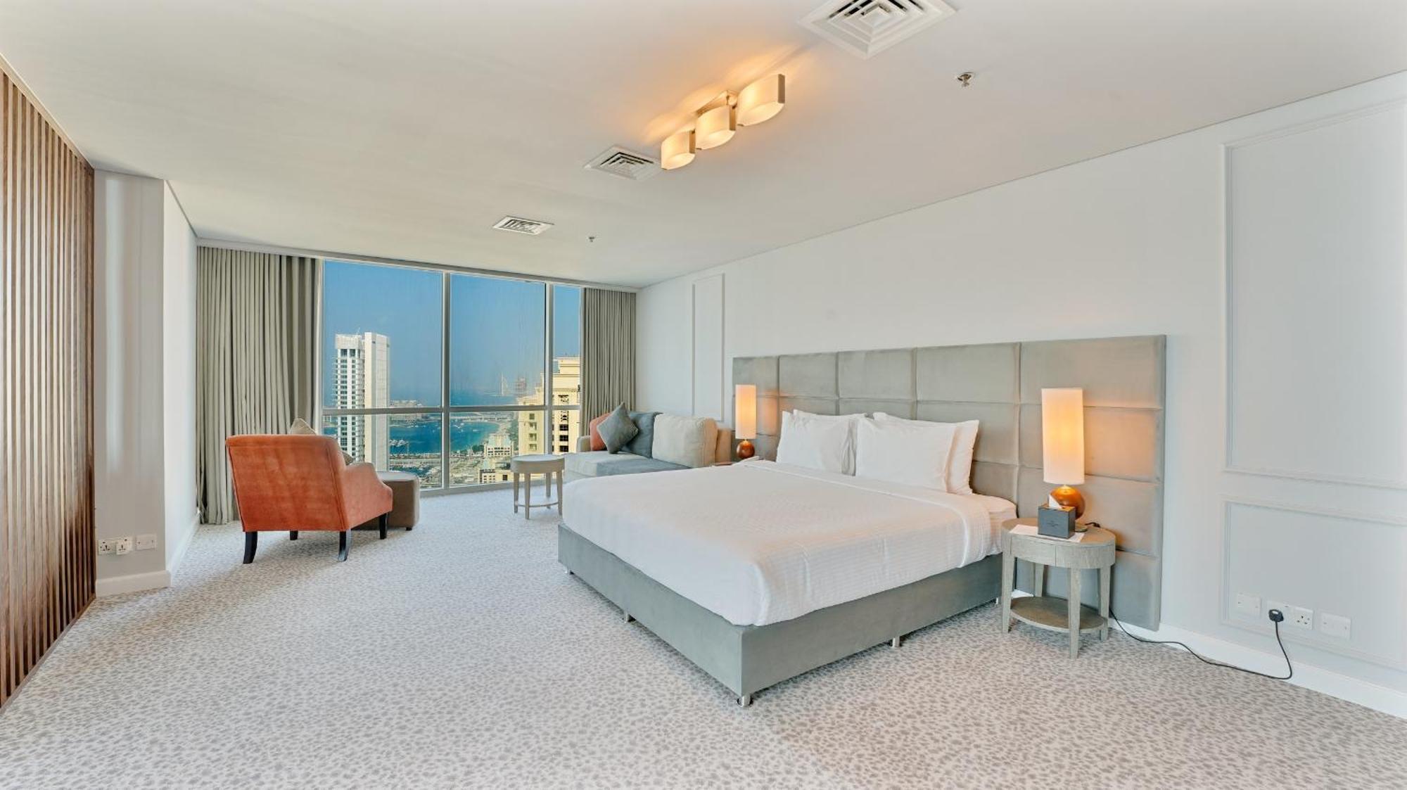 Blue Beach Tower The Walk Jbr Dubai Exterior photo A bedroom at the JW Marriott Marquis Dubai